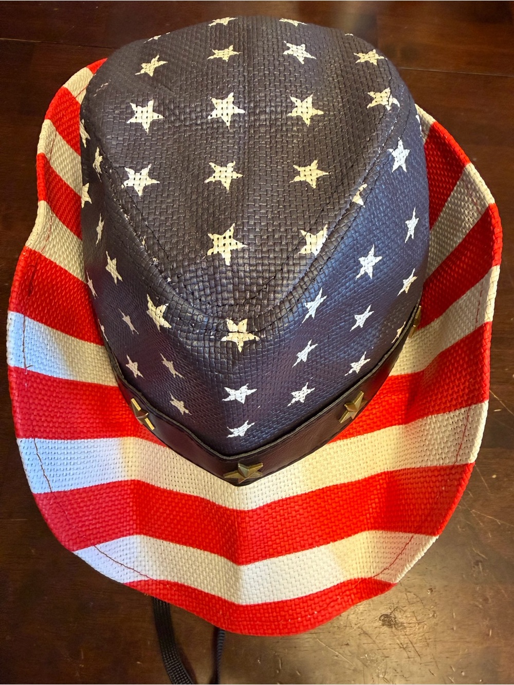 American Flag Patriotic Cowboy Hat - Men's Red, White & Blue